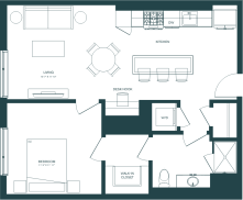 Unit 611 floor plan