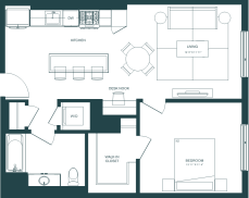 Unit 615 floor plan