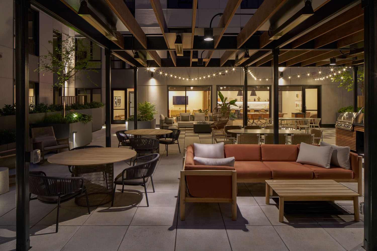 Spacious outdoor terrace