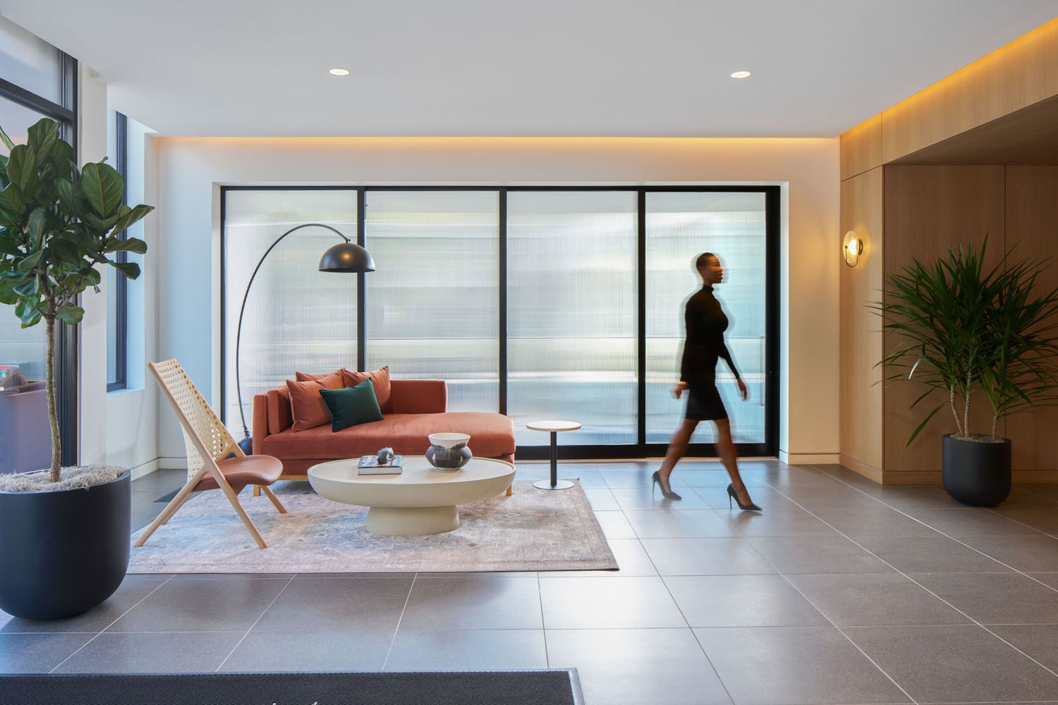 Bright and welcoming lobby