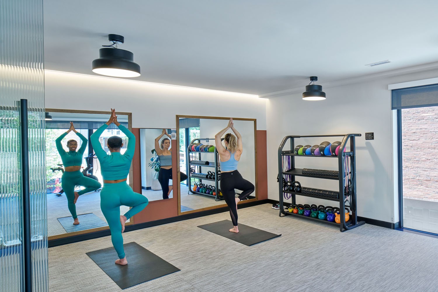 Find your zen in the yoga room