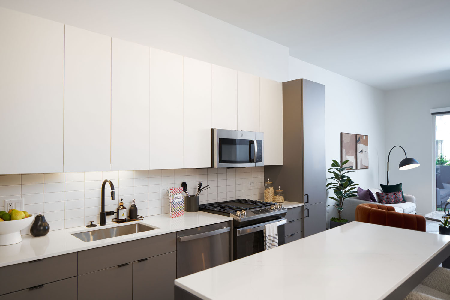 Modern kitchens with stainless steel applicances